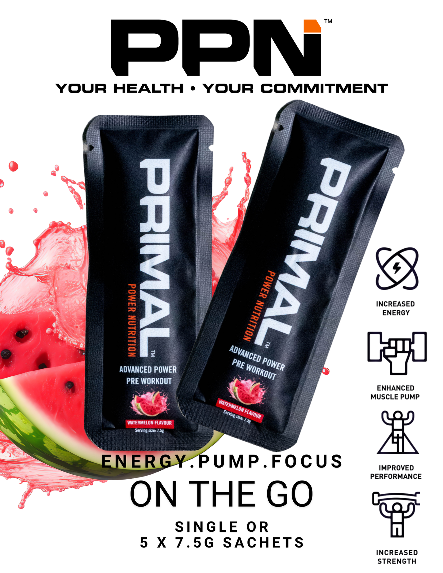 Advanced Power Pre-Workout  Watermelon Sachet